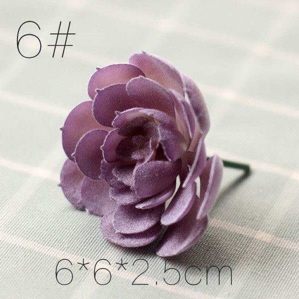 Purple artificial succulent pick